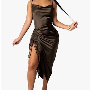 Satin slip dress